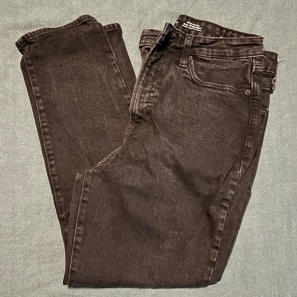 Old Navy Women's Higher High-Rise O.G. Straight Black Jeans